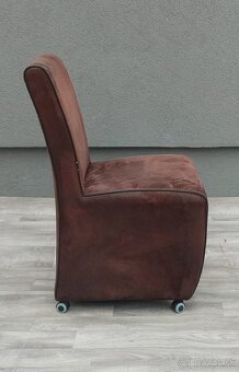 Set kresiel na kolieskach – hnedé – ( 4 KS ). - 6