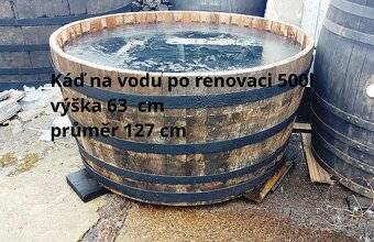 Prodám dřevěné sudy a kádě 100l - 1700l - 6
