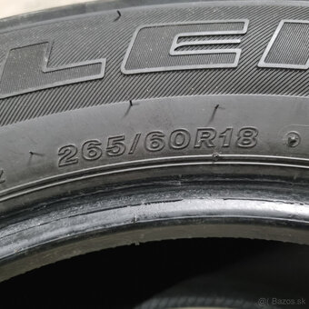 Letné pneumatiky 265/60 R18 BRIDGESTONE - 6