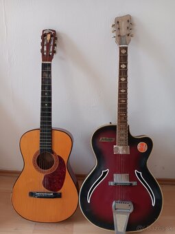 2x španielska gitara a 1x elektrická gitara Jolana - 6