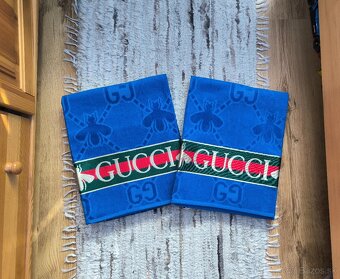 Luxusná osuška Gucci - ružová / modrá - 6