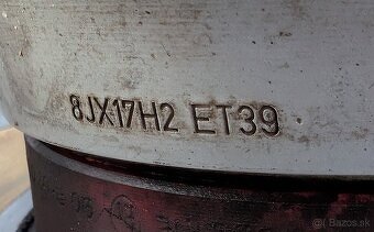 Letné pneu 225/55/R17 na diskoch 5x112 - 6