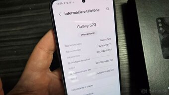 Samsung Galaxy S23 black 256GB - 6