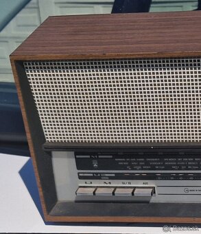 Grundig Philips 1955 drevené rádio FM - 6