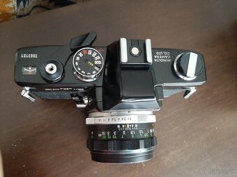 Top stav Minolta SRT 101 Black + objektiv Rokkor PF - 6