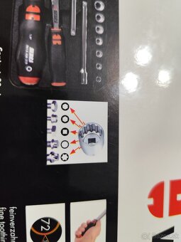 Sada gola multiprofilových kľúčov 1/4" 33ks ,zebra kvality - 6