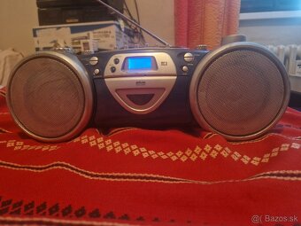 CD mp3 USB SD Bluetooth prenosné rádio Boombox sieť - - 6