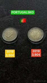 Euromince - pamätné dvojeurové mince Portugalsko - 6