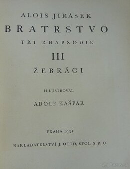 A. Jirásek: Bratstvo I.-III., vydané 1929-1931 - 6