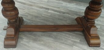 Stôl dubový refektársky. - 6