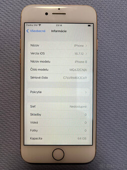 iPhone 8, Gold, 64GB - 6