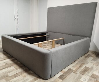 manzelska postel siva, 180x200x68 cm - 6