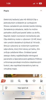 Úplne nový skladací bežecký pás HS-900LB Clip - 6
