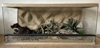 Terárium 90x40x40 s 3D stenou - 6