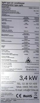Klimatizácia NOVÁ WEBER wifi možnosť kúriť chladiť - 6