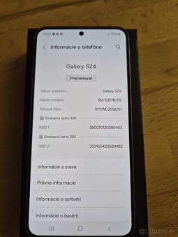 SAMSUNG GALAXY S24 - 8GB/256GB - 6
