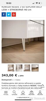 NOVÁ Komoda - 140cm - 6