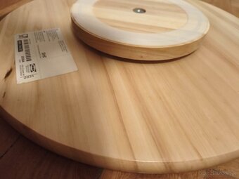 Podnos otočný drevený Ikea - 6