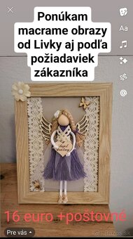 Obrazy macrame anjel - 6