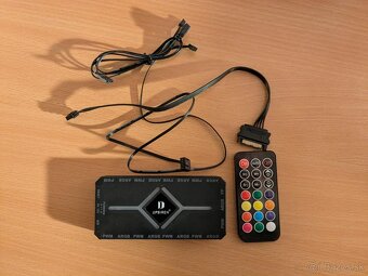 7x 120mm ARGB FAN 4PIN BLACK + Controller - 6