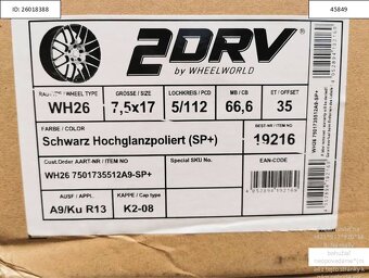 Škoda Kodiaq, Vw Eos alu disky 7,5x17 5x112 ET35 1259 - 6
