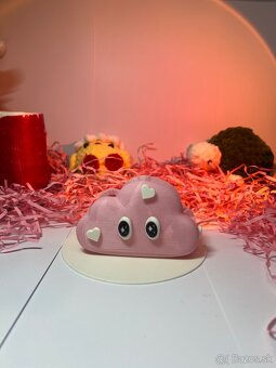 Ružový obláčik – držiak na drobnosti ☁️💖 - 6