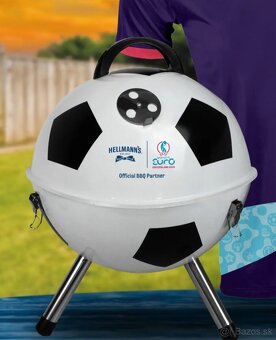 Prenosny gril futbalová lopta - 6