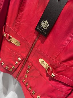 Kožená luxusná bunda značky GIZIA - 6