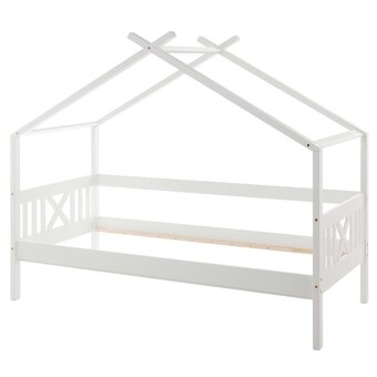 Detská domčeková dvoj-posteľ + rošty + matrace - 6