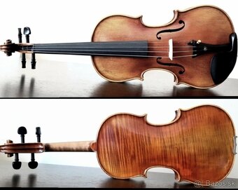 husle 4/4 model Stradivari ( gold-orange oil) - 6