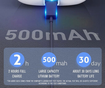 Bezdrôtová nabíjateľná bluetooth myš - mentolová - 6