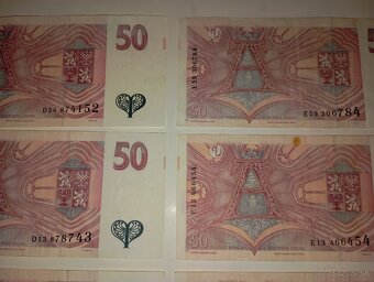 BANKOVKY 50 KČ, PĚKNÉ STAVY, SÉRIE D,E - 6