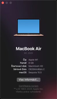 MacBook Air 13” M1 2020 (8GB) (256GB) Rose Gold - 6