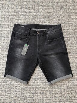 panske riflove sortky, kratasy g-star raw 3301 velkost W35 - 6