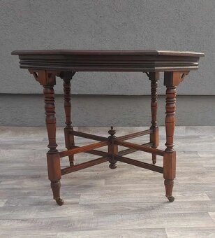 Stolík Edwardský vintage príručný . - 6