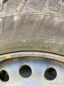 zimne 185/65 R15 ako nove obute na 5x114,3 R15 - 6