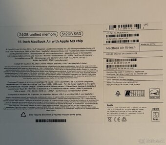 Mackbook M3 15” 24GB/512Gb midnight - 6