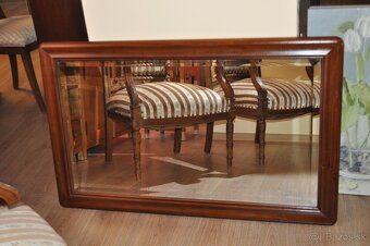 Starožitné zrkadlá-drevo dub - 6