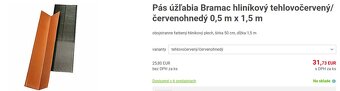 Predám Škridla + Pás úžľabia Bramac na krov - 6