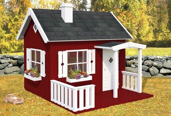 Detský drevený domček OTTO – veľký záhradný domček pre deti - 6