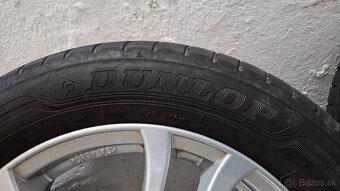 Predám letné kolesá Dunlop + disky ANZIO – 205/55 R16 - 6