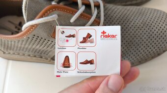 RIEKER pánske kožené topánky 43, nové - 6