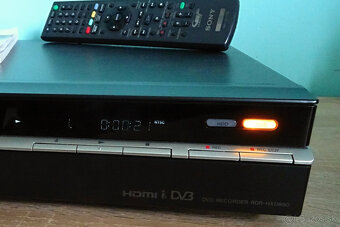 DVD rekordér SONY RDR-HXD890- 160 GB HDD, HDMI, USB + návod - 6