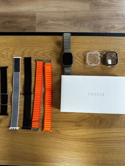Predám Apple Watch Ultra 2 + 6 remienkov + ochranný obal - 6