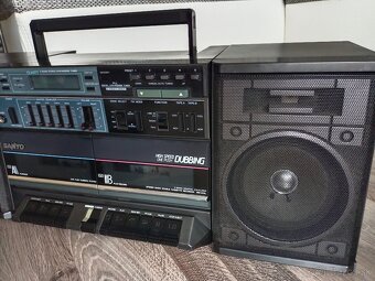 Sanyo MW255L radiomagnetofon retro 2 kazeťák - 6