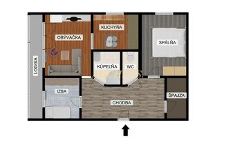 NOVÉ V PONUNKE - ZREKONŠTRUOVANÝ 3 - IZBOVÝ BYT, HUMENNÉ - 6