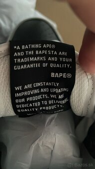A Bathing Ape Sk8 Sta Ostrich Pack White BlacK - 6