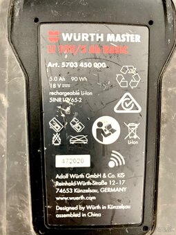 AKU vŕtačka/skrutkovač - Wurth Master ABS 18 Compact - 6