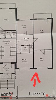 REZERVOVANÉ Predaj 3-izbového bytu v pôvodnom stave s garáž - 6