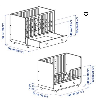 Detska postielka Ikea Myllra + matrac - 6